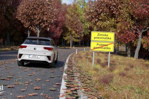 Vožnja s poletnimi pnevmatikami pozimi