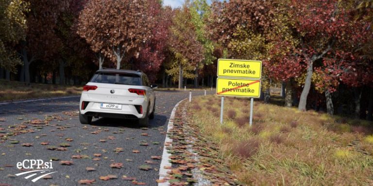 Vožnja s poletnimi pnevmatikami pozimi